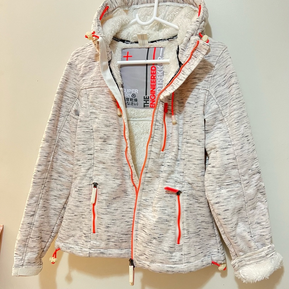 Superdry jacket. Medium. Off white